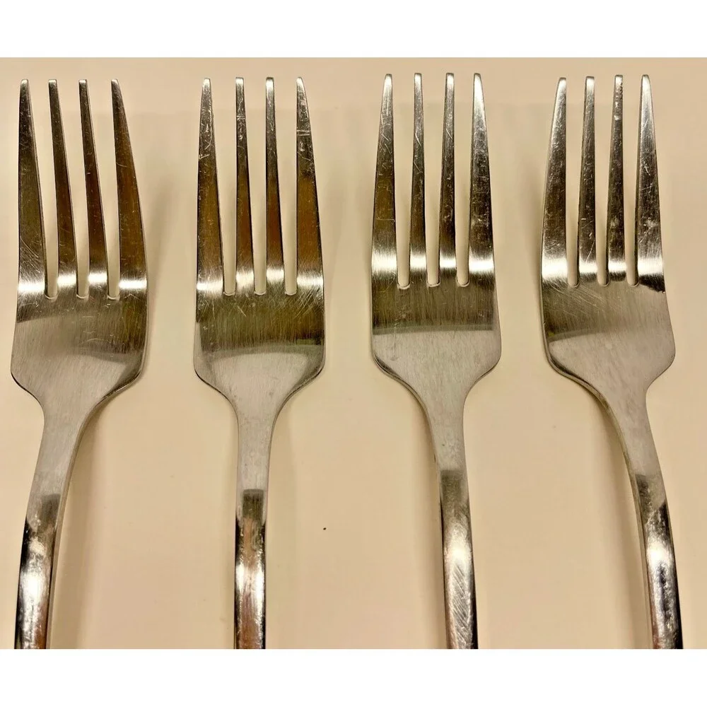 Oneida Silver Emma Mirror Stainless Steel Flatware set of 4-7